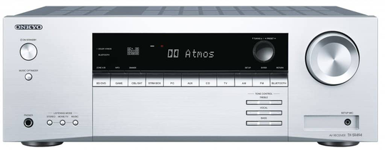 Onkyo TX-SR494 7.2 kotiteatterivahvistin, hopea