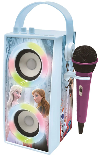 Disney Frozen Langaton Kaiutin Mikrofonilla ja Valoilla