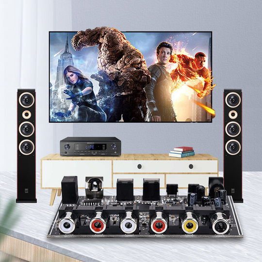 5.1-kanals DTS Dolby AC-3 PCM digital optisk / koaxial till analog ljudavkodarmodul DC5V