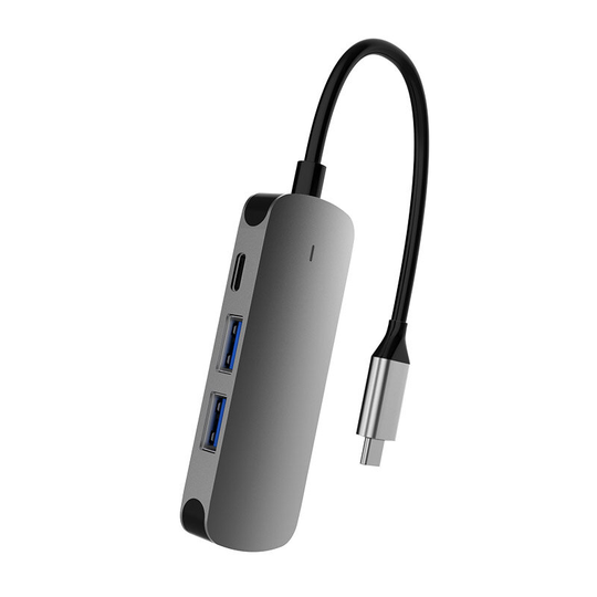 BX4H 4-i-1 USB-C-adapterkabel till HDMI med 2 USB3.0A och Type C kvinnliga hubbdockningsstationer för surfplatta för iPh