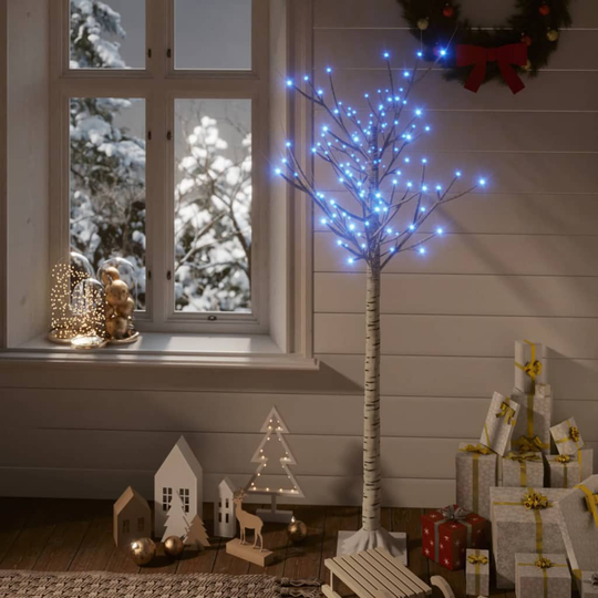 vidaXL Joulukuusi 140 LED 1,5 m sininen paju ulos/sisälle