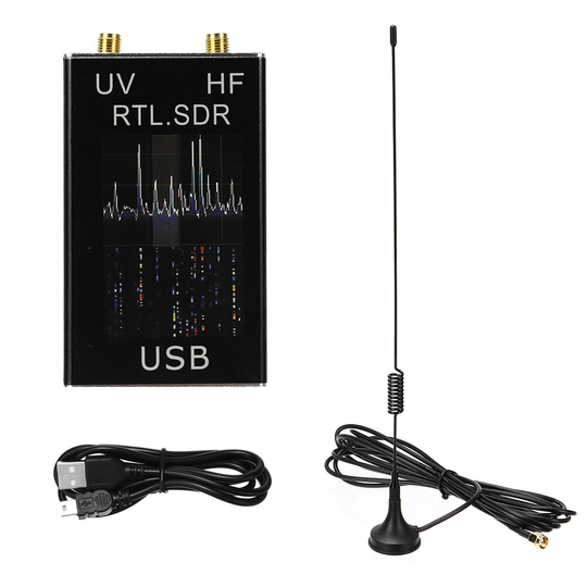 100KHz-1,7GHz Full Band UV HF RTL-SDR USB-tunermottagare USB-dongel med RTL2832U R820T2 Ham Radio RTL SDR