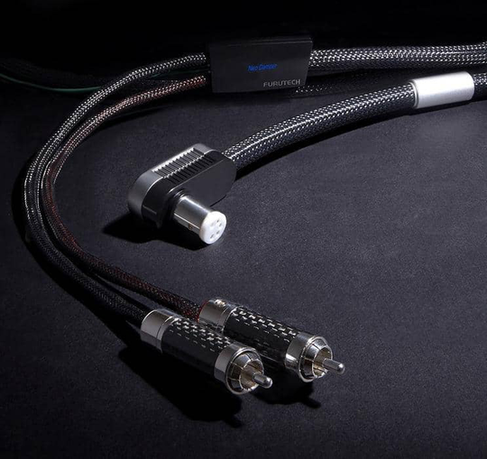 Furutech Silver Arrows-II-L Silver Hybrid phono Cable Angled DIN-RCA