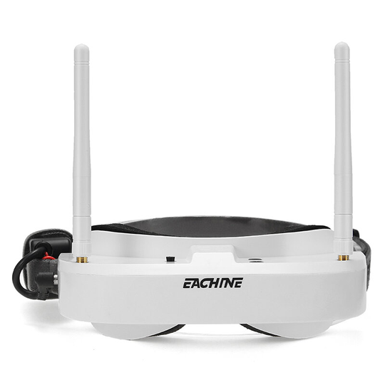 Eachine EV100 720 * 540 5.8G 72CH FPV-glasögon med dubbla antenner fläkt 18650 batterifodral för RC Drone