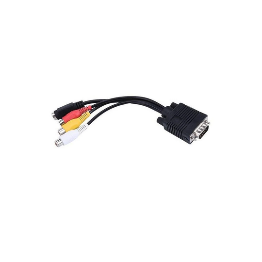 VGA RCA:han Audio/Video Sovitinkaapeli
