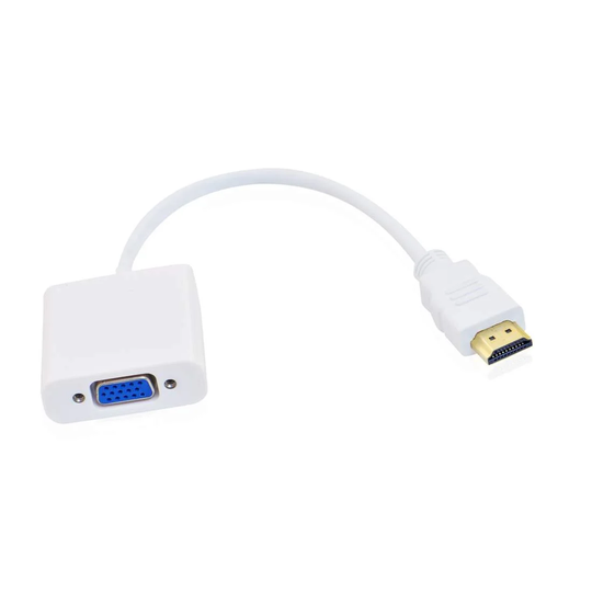 HDMI VGA Adapteriin - Valkoinen