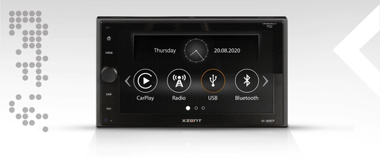 Xzent X-227 2-DIN näyttösoitin