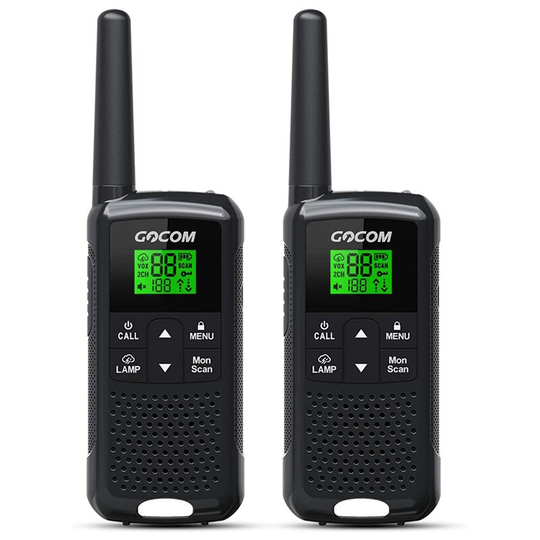 GOCOM 1Pair G200 Walkie Talkie Trådlös talare Uppladdningsbar ficklampa Droppbeständig bärbar tvåvägsradio