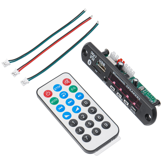 12V 60W bluetooth 5.1 förlustfri APE-färgskärm Spektrumdisplayavkodarmodul FM-radio Bil Audio Box Tillbehör