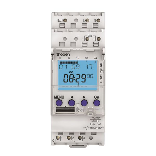 Theben 6110330 Kellokytkin 110–230 V, radio-ohjattu