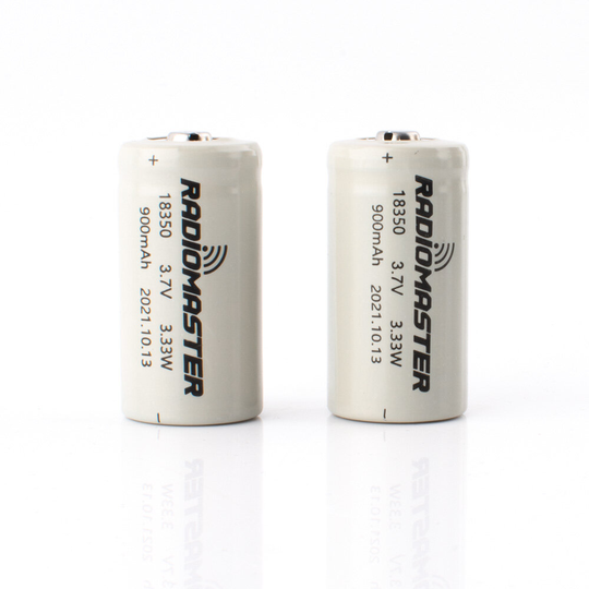 2st RadioMaster 3.7V 900mah 18350 uppladdningsbart litiumbatteripaket för Zorro radiosändare