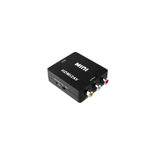 HDMI AV-sovitin - (3x RCA) NTSC / PAL yhteensopiva - Musta