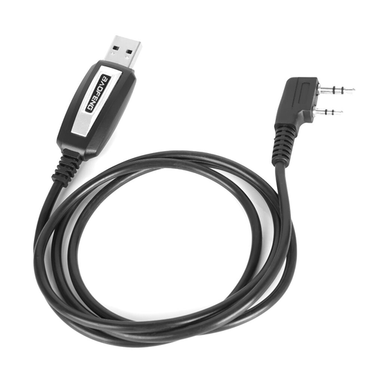 BAOFENG 2 pins Plug USB-programmeringskabel för Walkie Talkie för UV-5R serise BF-888S Walkie Talkie-tillbehör