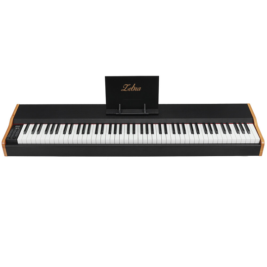 Zebra 88-tangenters kolfiber elektroniskt piano