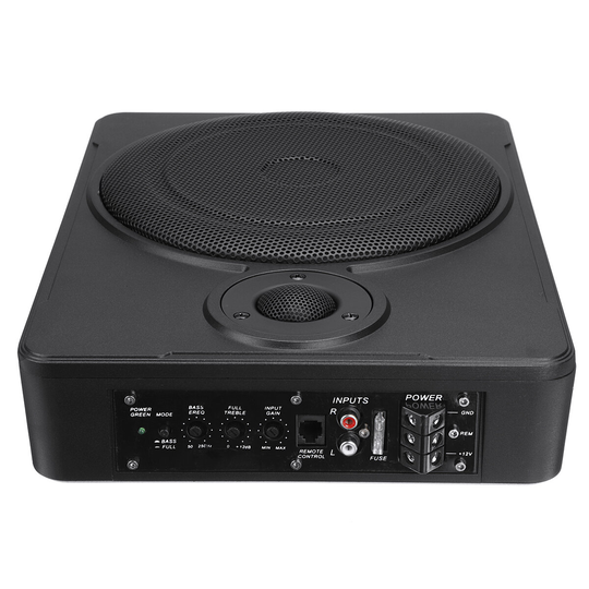 F98773 10 tum 800W bil under säte Active Förstärkare Subwoofer Bas HiFi Slim Högtalare