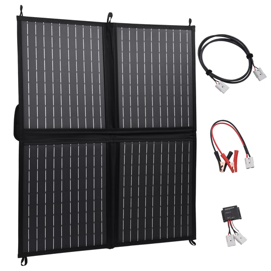 vidaXL Kokoontaitettava aurinkopaneelilaturi 80 W 12 V