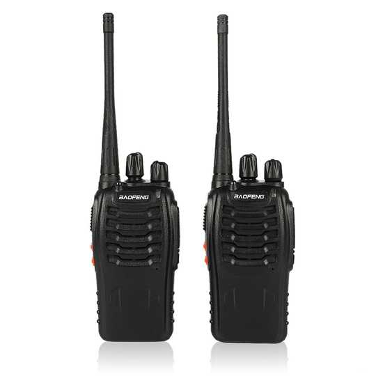 2st/set Baofeng BF-888S Walkie Talkie bärbar radiostation BF888s 5W 16CH UHF 400-470MHz BF 888S walkie-talkie tvåvägsrad