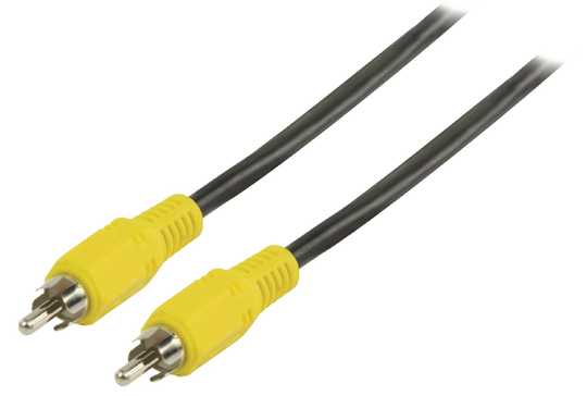 Valueline RCA komposiittikaapeli RCA uros komposiitti - RCA uros komposiitti 5 00 m musta
