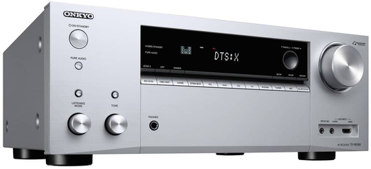 Onkyo TX-NR686 7.2 kotiteatterivahvistin, hopea