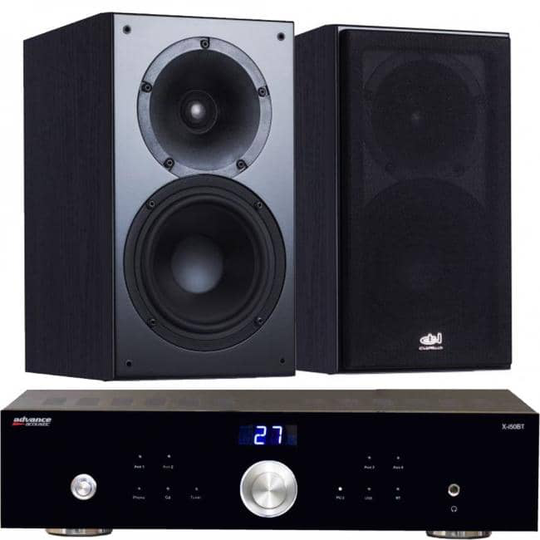 Chorus Compact 662 + Advance Acoustics stereopaketti, musta