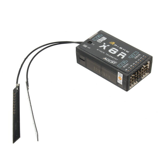 FrSky X8R 2.4G 16CH SBUS Smart Port Full Duplex Telemetry Mottagare Med Ny Antenna