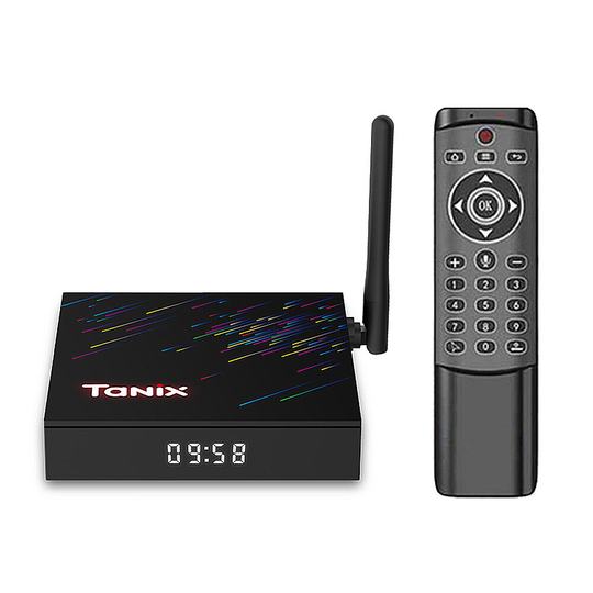 TANIX TX68 H618 Smart TV Box Android 12.0 4G+32GB bluetooth 5.0 TVBOX med 2.4G/5G WiFi Stöd 100M Ethernet 4K AV1 3D Disp