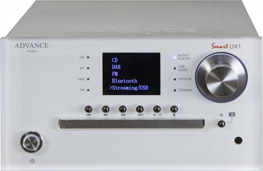Advance Acoustics UX-1 verkkosoitin + CD-soitin + esivahvistin, valkoinen