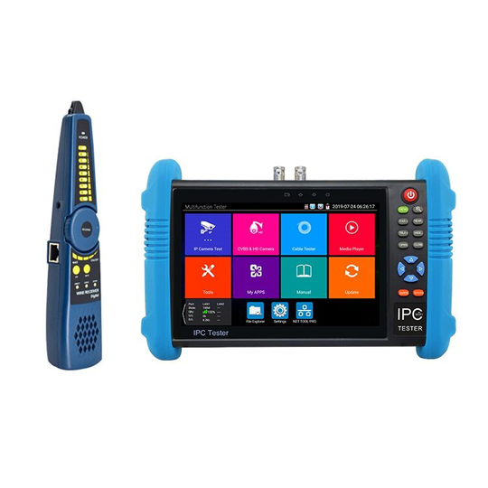 IPC-9800CADHS Plus+ 7 tum 4K Camera Engineering Treasure Video Surveillance Tester för CCTV IPC Poe Tester
