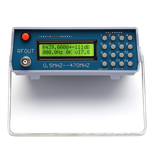 0,5Mhz-470Mhz RF Signalgenerator Meter Tester för FM Radio Walkie-Talkie Debug