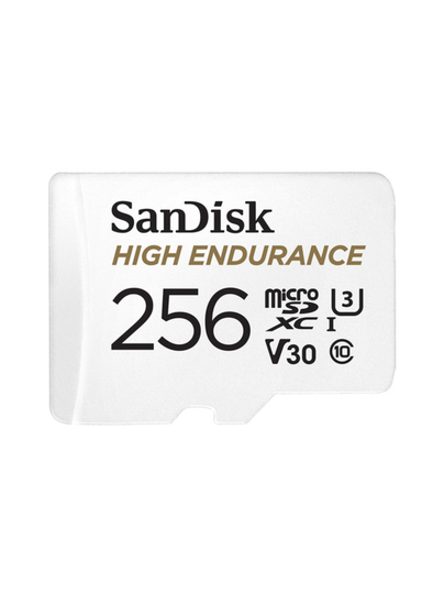 Sandisk high endurance (u3 / class 10 / v30) 256gb microsdxc muistikortti