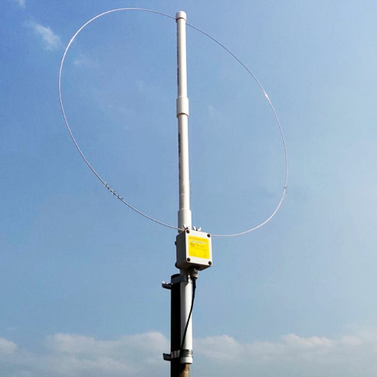 K180WLA Active Slinga bredbandsmottagningsantenn 0,1MHz-180MHz 20dB SDR FM-radioantenn LOOP Small loop HF