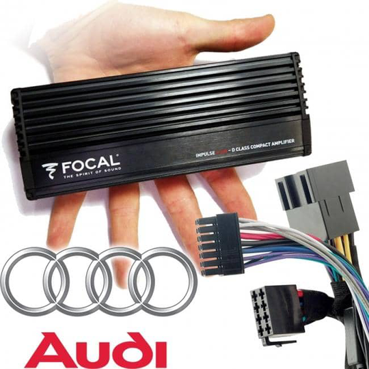 Focal Impulse Plug & Play vahvistin, Audi (Quadlock MIB)