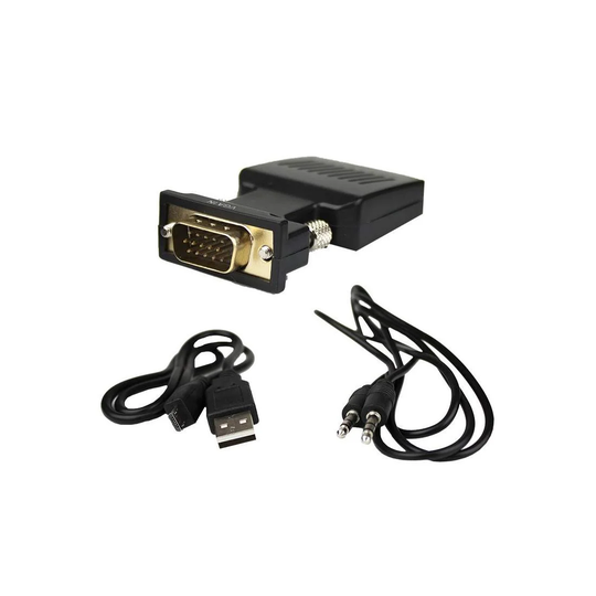 VGA HDMI Sovittimeen 3.5mm audioportilla