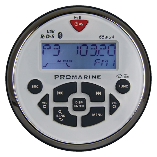 LTC Promarine 1111 vesitiivis pyöreä 4x65 W valkoinen RDS-veneradio