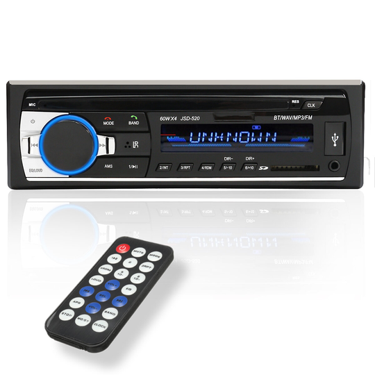 JSD-520 24V Bilstereo Radio MP3-spelare Auto Audio bluetooth Handsfree AUX SD USB FM