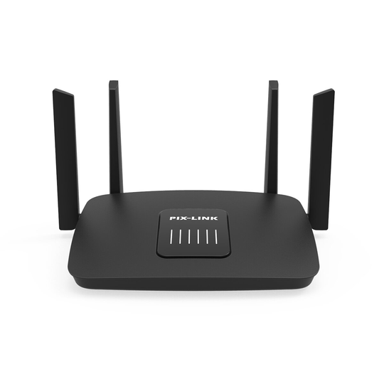 Pixlink 1200Mbps Trådlös router Dual Band WiFi Signal Booster Gigabit Repeater Signalförstärkare med 4 externa antenner