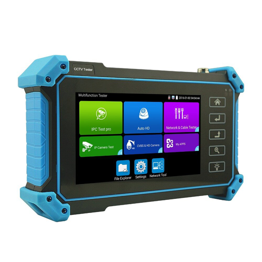 IPC5200 Plus Koaxial HD CCTV Tester Monitor 5 tum 8MP AHD TVI CVI SDI HDMI VGA-ingång Analogt test POE DC12V-utgång