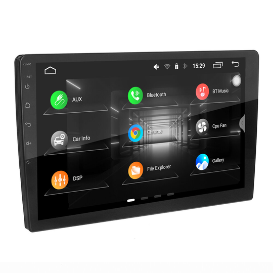KROAK K-CS02 10.1 Inch 2 Din for Android 10.0 Car Stereo Carplay 8 Core 4G+64G 1024x600 2.5D Screen Radio MP5 Player And