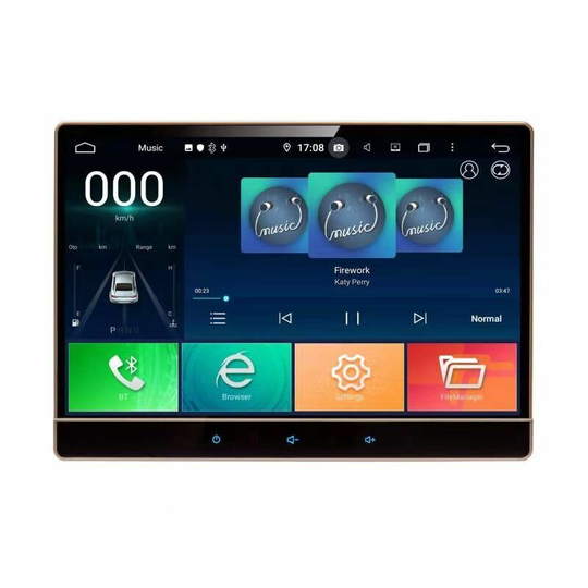 YUEHOO PX5 12,2 tum för Android 10.0 bilstereoradio 8 kärnor 4 + 64G pekskärm bluetooth GPS WIFI FM AM
