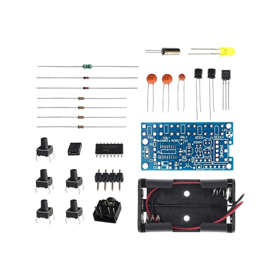 DIY elektroniska kit Trådlös stereo FM-radiomottagare modul PCB 76MHz-108MHz DC 1.8V-3.6V