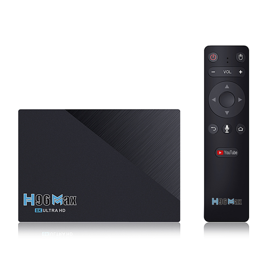H96 MAX RK3566 SDRAM 8GB DDR3 128GB eMMC ROM Android 11.0 8K UHD TV Box Bluetooth 4.0 5G Wifi 1000M LAN H.265 VP9 4K Avk