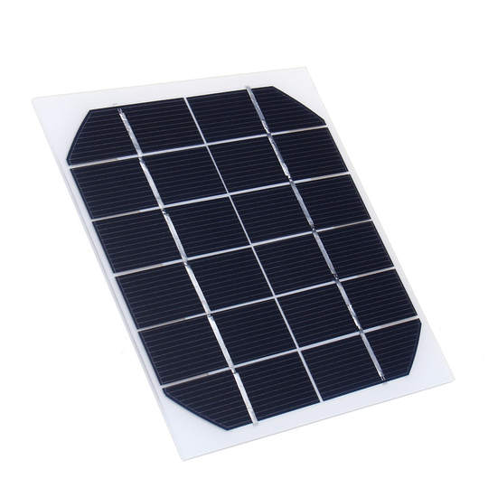 5 st 6V 350MA monokristallin 2W mini solpanel solcellspanel