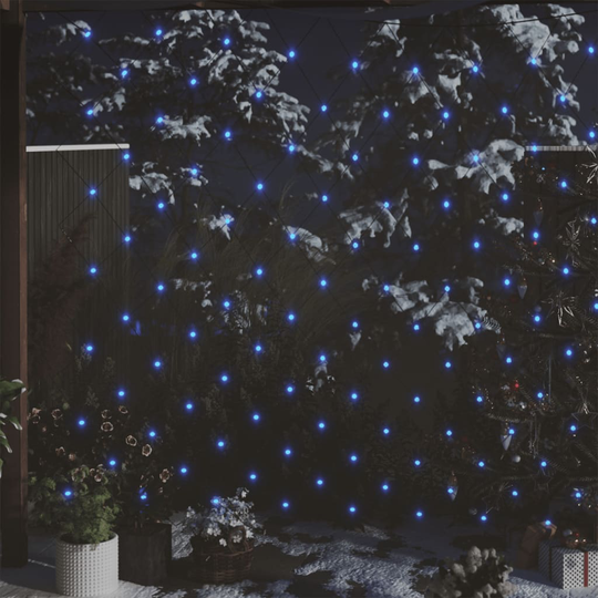 vidaXL Jouluvaloverkko sininen 4x4 m 544 LED-valoa ulos/sisälle