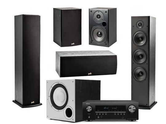 Polk Audio T-series 5.1 + AVR-X1600H kotiteatteri-paketti