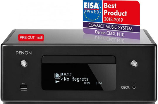 Denon CEOL RCD-N10 mikrosarja preout, musta