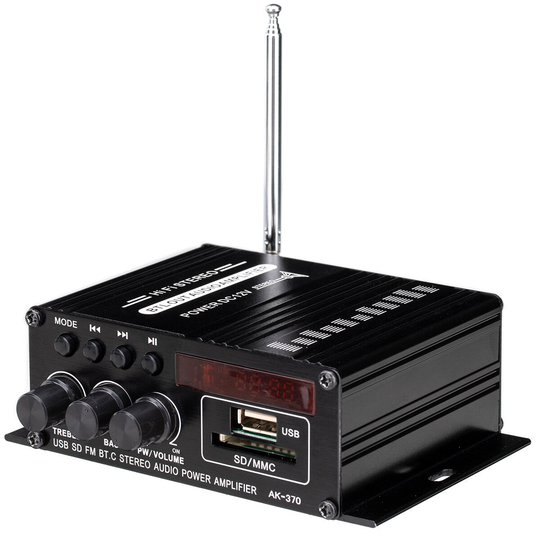 400W HiFi digital förstärkare bluetooth 5.0 förstärkare FM-radio U Disk TF-kort Mini effektförstärkare