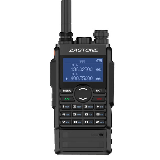 ZASTONE M7 250 kanaler 8W Walkie Talkie VHF UHF Bärbar radio EU-kontakt