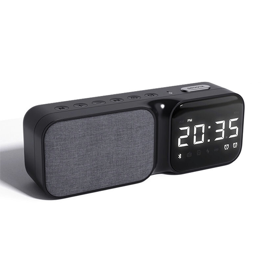 HF16 5W Blåtand 5.0 Högtalare Bärbar Högtalare HiFi Stereo Subwoofer Surroundljud 1200mAh Batteri Digital skärm FM Radio
