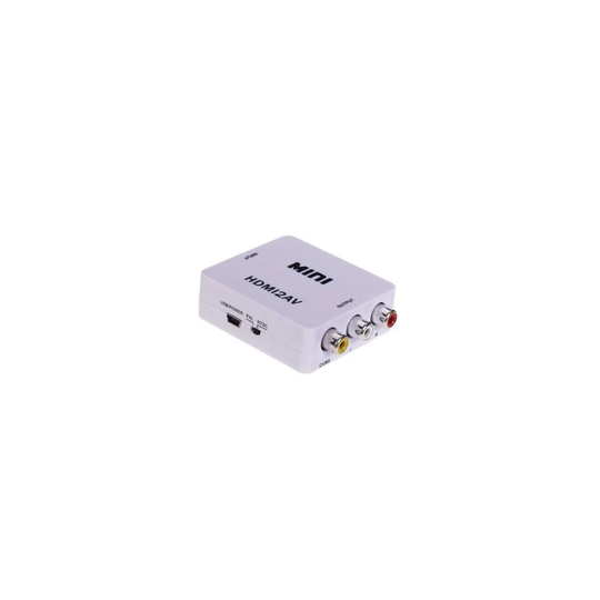 HDMI AV-sovitin - (3x RCA) NTSC / PAL yhteensopiva - Valkoinen
