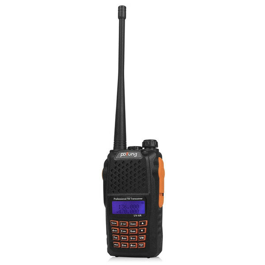 BaoFeng UV-6R Portabel Walkie Talkie Tvåvägsradio 128CH UHF VHF Dubbel Band Handled Transceiver